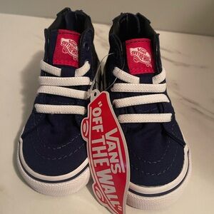 Vans Kids Navy High-Top Sneakers
